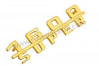 P10092 - Logo 1600 super for Porsche 356a • 1957 • 1500 carrera gs (547 / 1) • Coupe a t2 • Manual gearbox, 4 speed